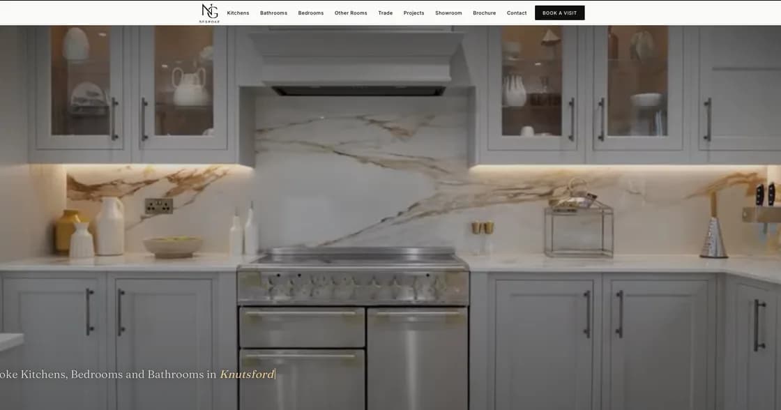 NG Bespoke website hero
